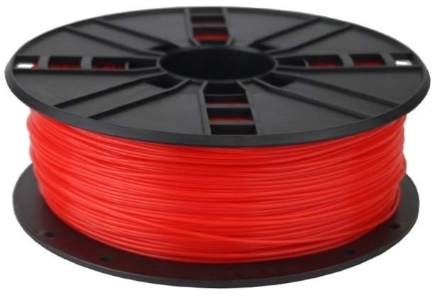 Gembird 3DP-PLA1.75-01-F / PLA 1.75mm 1Kg / Fluorescent Red