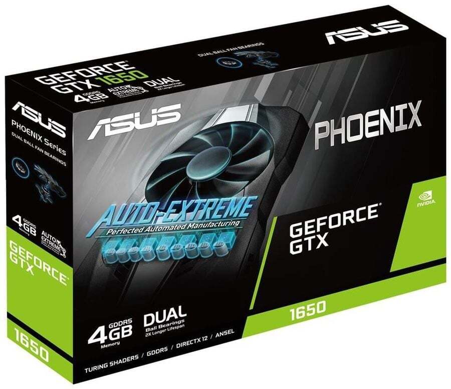ASUS GeForce GTX 1650 4GB GDDR6 Phoenix 128bit / PH-GTX1650-4GD6-P-V2