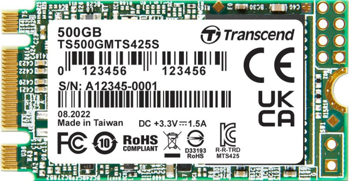 Transcend TS500GMTS425S / M.2 SATA SSD 500GB