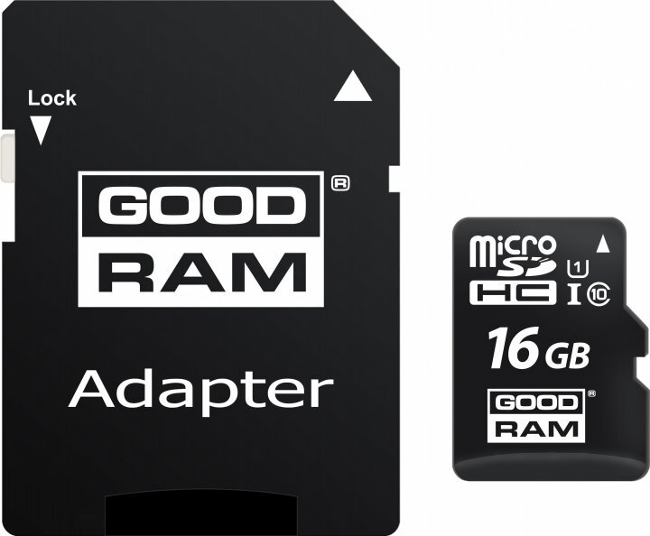 microSD GOODRAM M1AA / 16GB / SD adapter / M1AA-0160R12