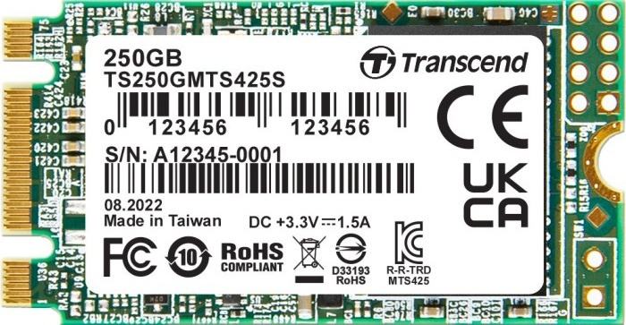 Transcend TS250GMTS425S / M.2 SATA SSD 250GB
