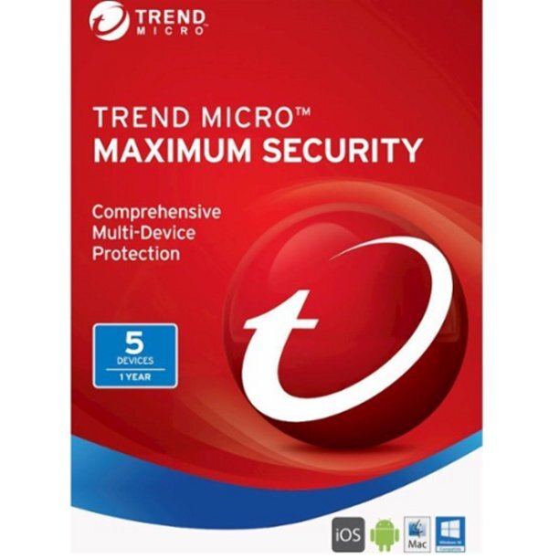 Trend Micro Maximum Security / 5 Device / 12 Month / TI10978696