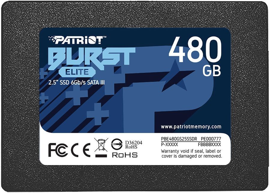Patriot Burst Elite / 480GB 2.5 / 3PBE480GS25SSDR
