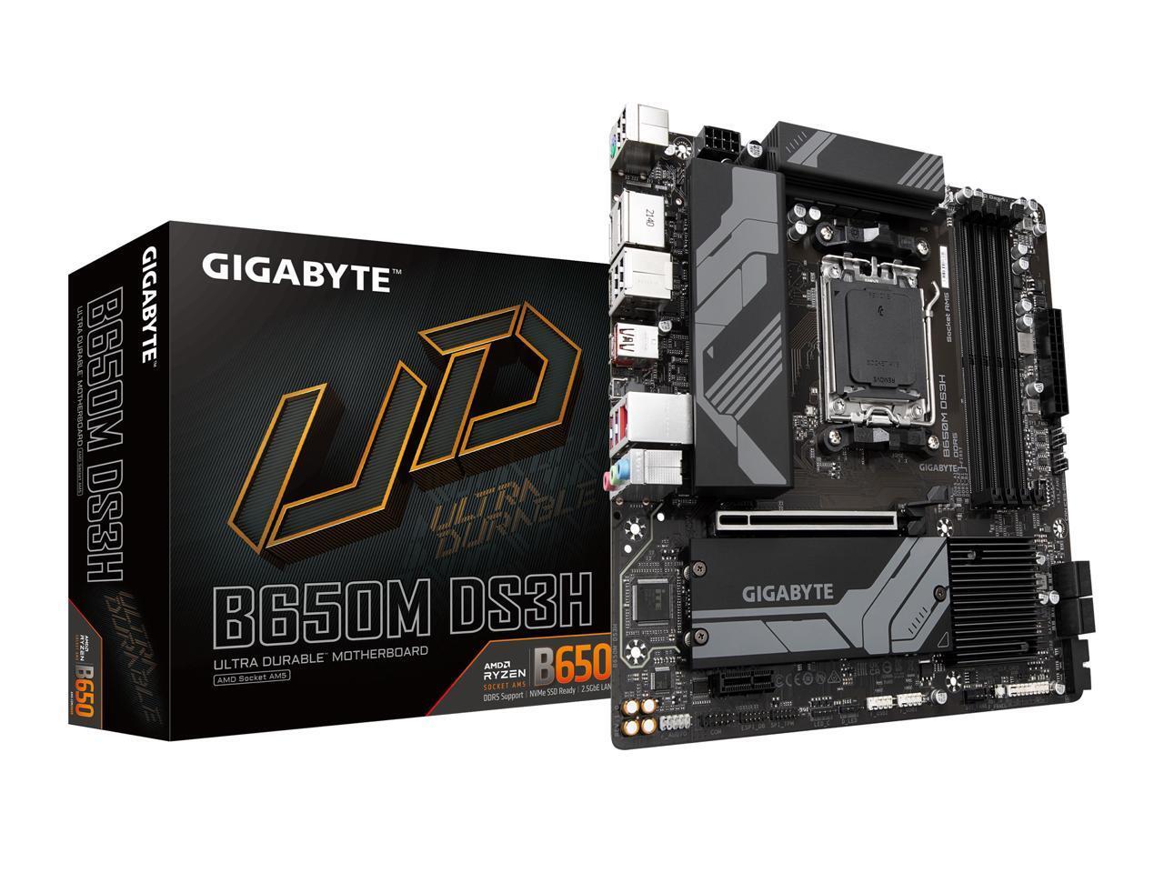 GIGABYTE GA-B650M DS3H / mATX AM5 DDR5 6400