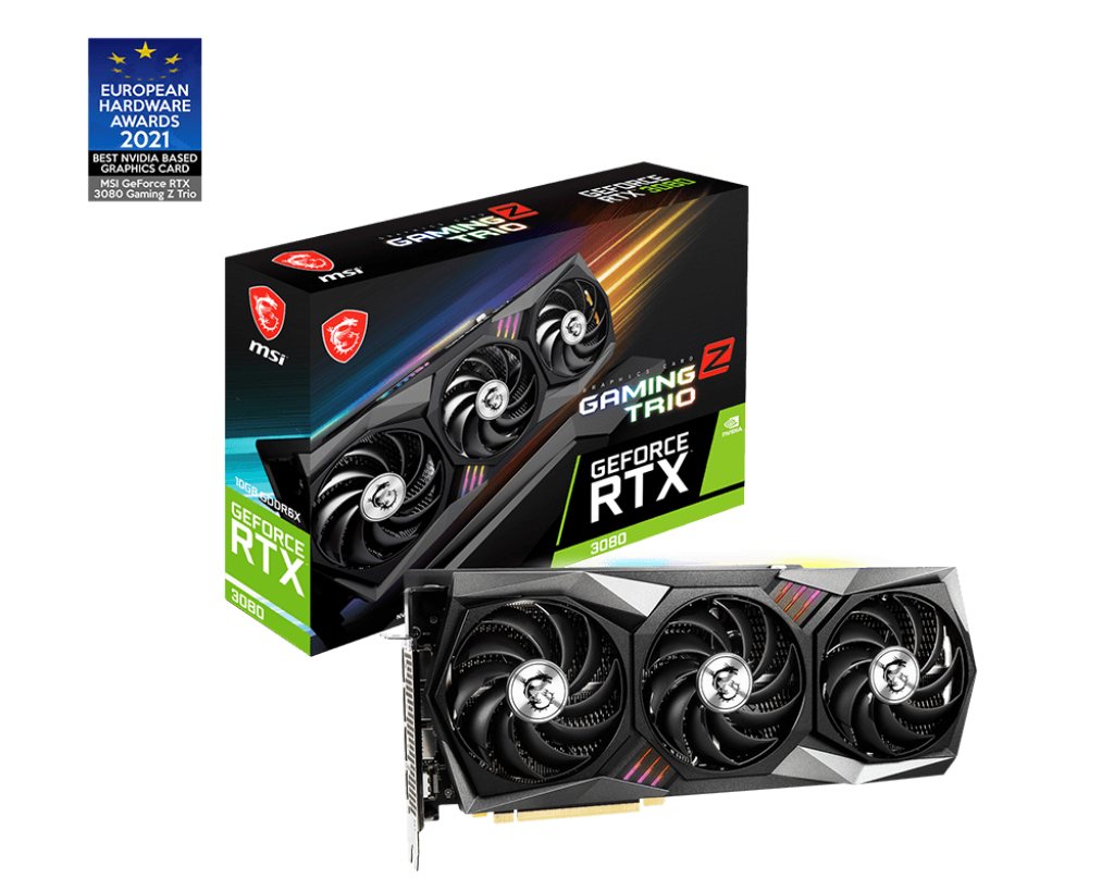 MSI GeForce RTX 3080 GAMING Z TRIO 10G LHR 10GB GDDR6X 320Bit