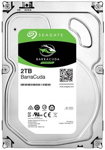 3.5" HDD Seagate BarraCuda Compute ST2000DM008 / 2.0TB / 7200rpm / 256MB / SATAIII /
