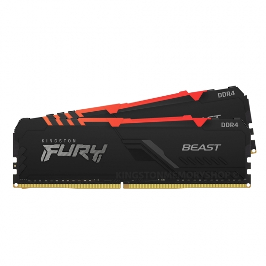 Kingston FURY Beast RGB / 16GB x2 DDR4 2666 / KF426C16BB1AK2