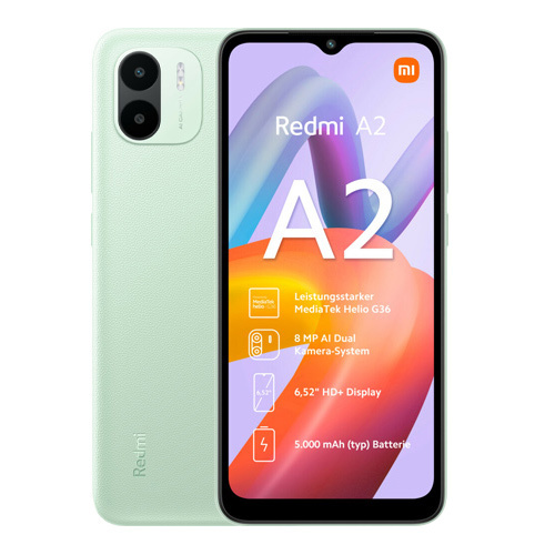Xiaomi Redmi A2 / 6.52 IPS / Helio G36 / 2GB / 32GB / 5000mAh Green