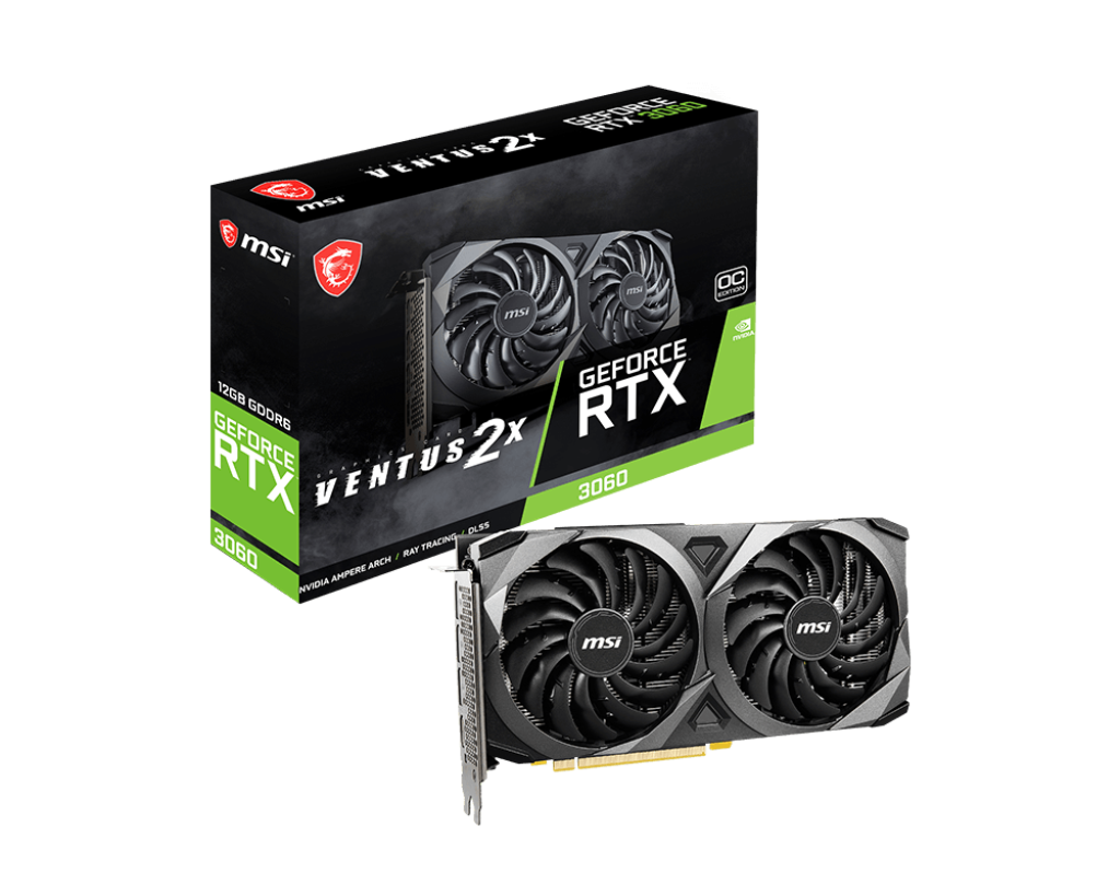 MSI GeForce RTX 3060 VENTUS 2X 12G OC / 12GB GDDR6 192Bit