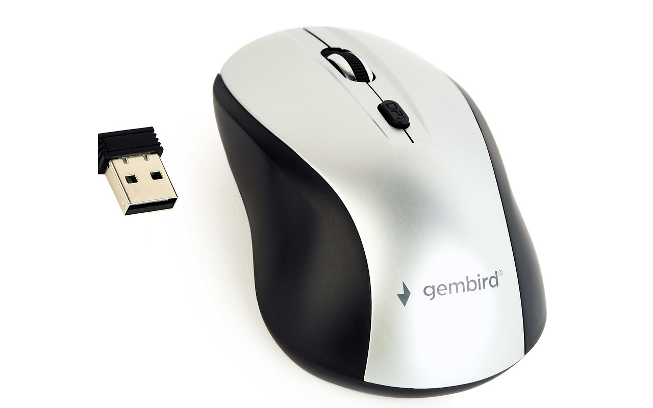 Gembird MUSW-4B-02-BS Wireless Optical Mouse Silver