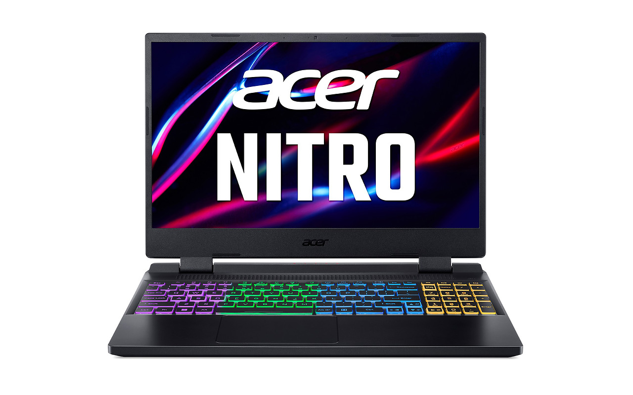 Купить ACER Nitro AN515-58-74ML Obsidian Black / 15.6 FullHD IPS 144Hz /  Core i7-12700H / 16GB DDR4 / 1.0TB NVMe / GeForce RTX 4050 6GB GDDR6 / No  OS / — в