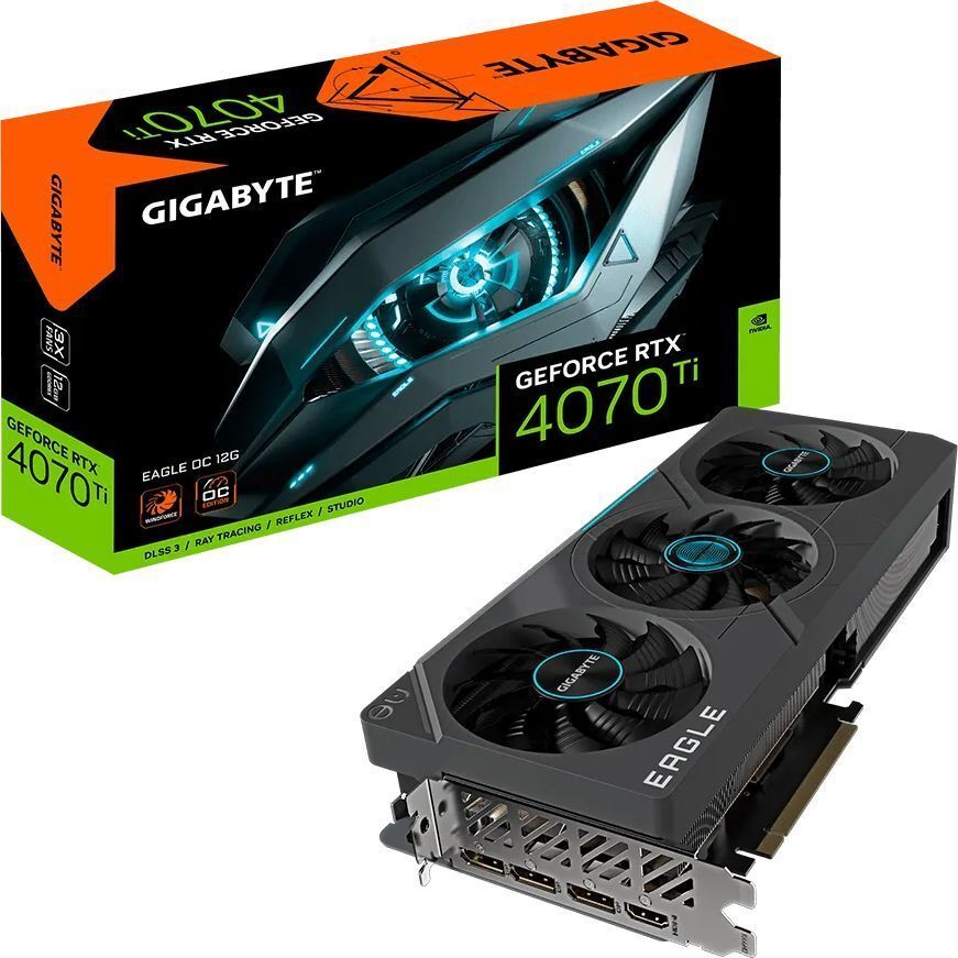 GIGABYTE GeForce RTX 4070 Ti 12GB GDDR6X Eagle 192Bit / GV-N407TEAGLE-12GD