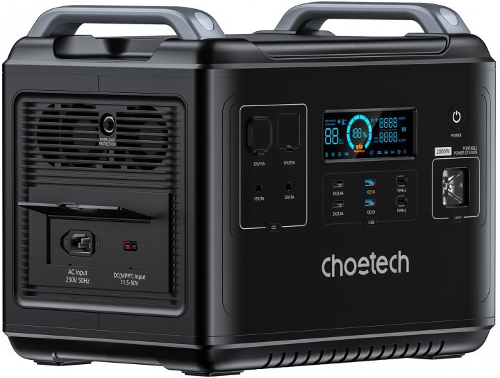 CHOETECH 2000Wh Bidirectional charging Power Station
