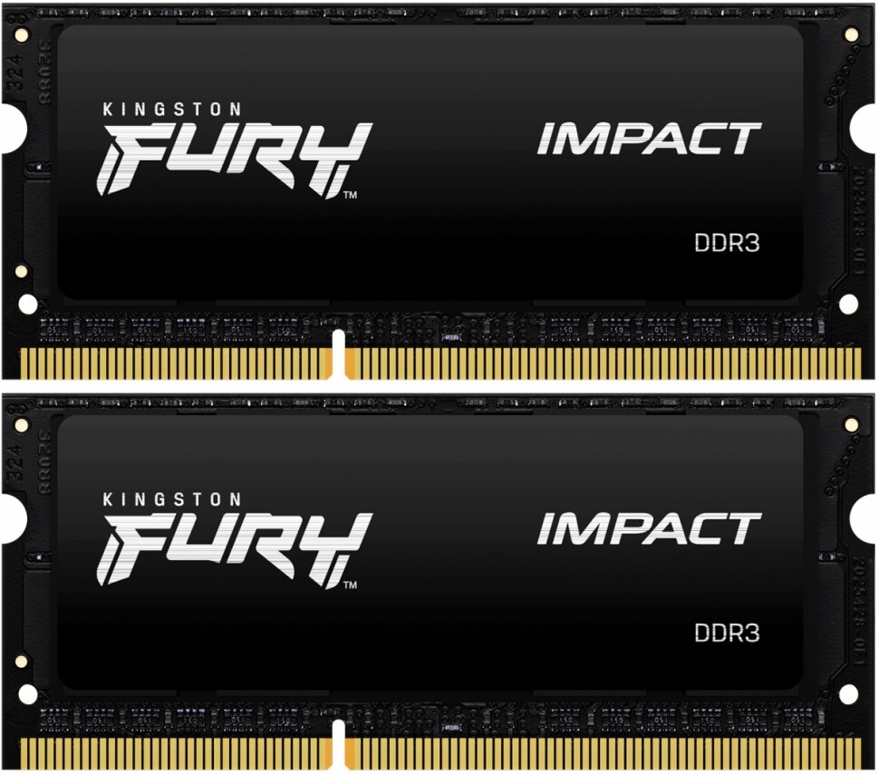 Kingston FURY Impact KF318LS11IBK2/16 / 2x 8Gb DDR3L 1866 SODIMM