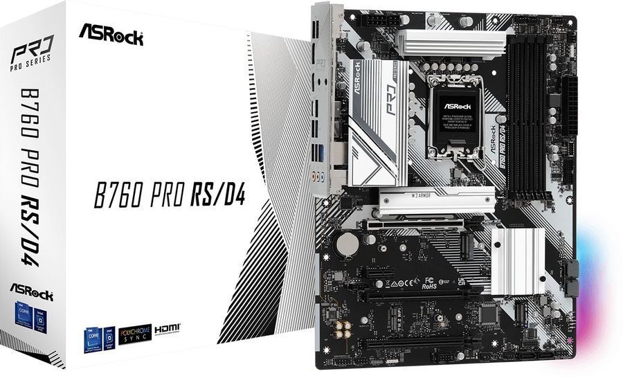 ASRock B760M PRO RS/D4 / ATX LGA1700 DDR4 5333