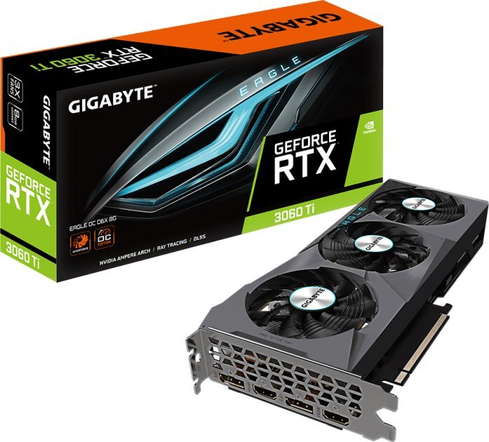 GIGABYTE GeForce RTX 3060 Ti 8GB GDDR6 Eagle OC 256bit / GV-N306TXEAGLE OC-8GD
