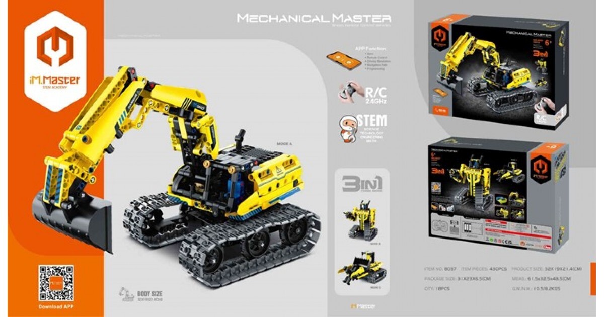iM.Master 8037 / Bricks R/C Excavator 3in1