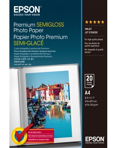 Epson C13S041332 / Premium Semigloss Photo Paper A4 251gr