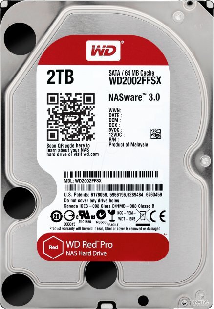 WesternDigital Red Pro WD2002FFSX / 2.0TB 3.5 HDD