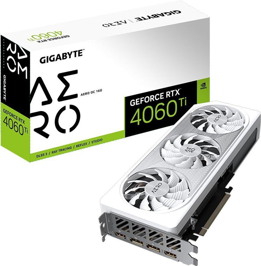 Gigabyte GeForce RTX 4060 Ti 16GB GDDR6X Aero OC 128Bit / GV-N406TAERO OC-16GD