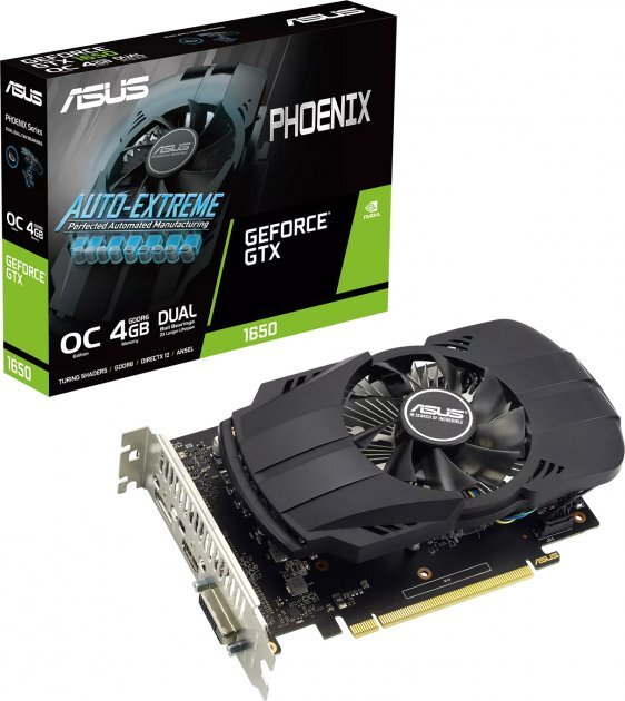 ASUS GeForce GTX 1650 4GB GDDR6 Phoenix EVO OC 128Bit / PH-GTX1650-O4GD6-P-EVO