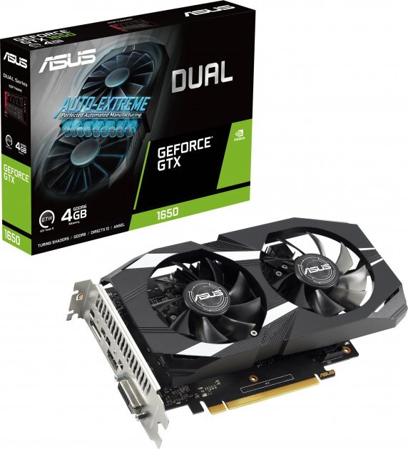 ASUS GeForce RTX 1650 4GB GDDR6 Dual OC 128Bit / DUAL-GTX1650-O4GD6-P-V2