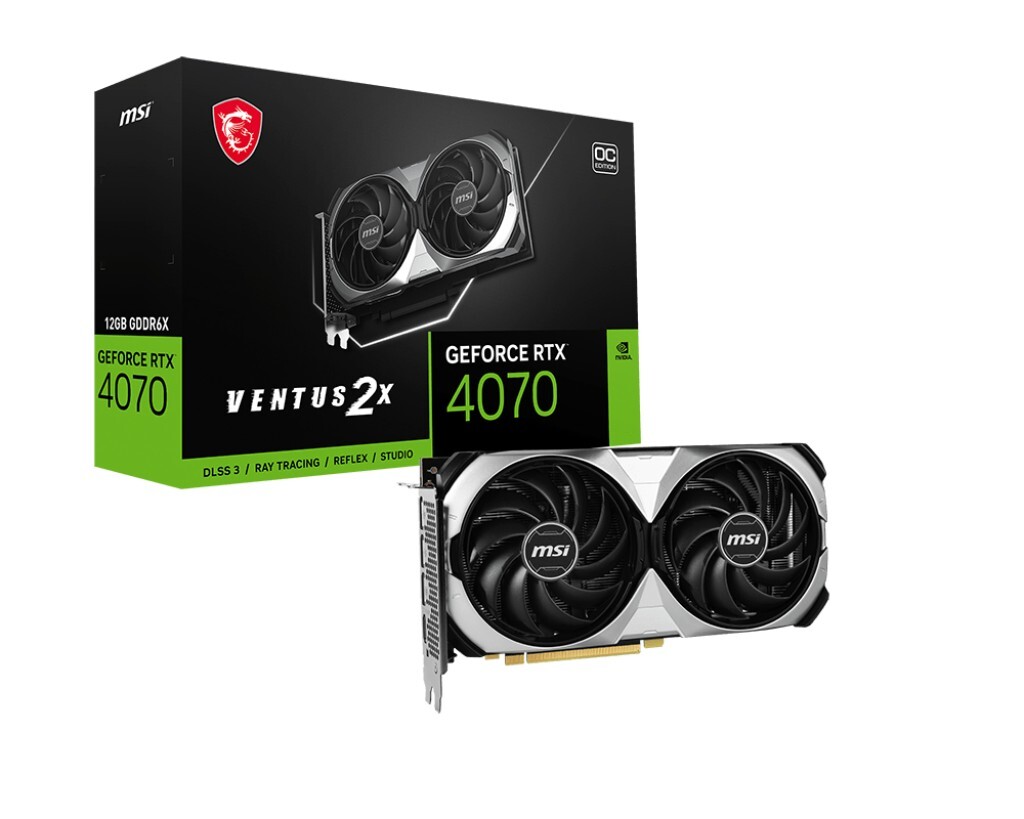 MSI GeForce RTX 4070 VENTUS 2X 12G OC / 12GB 192Bit