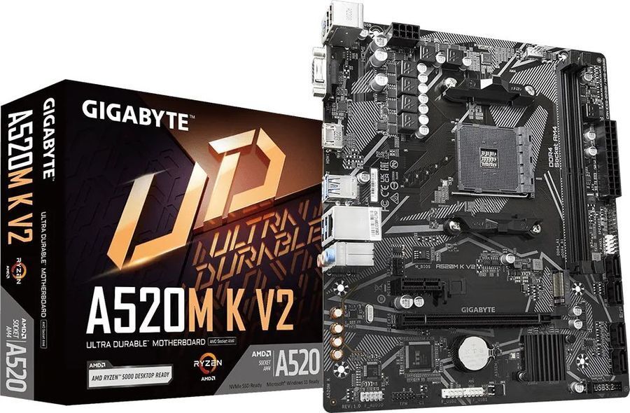 GIGABYTE GA-A520M K V2 / mATX AM4 DDR4 5100