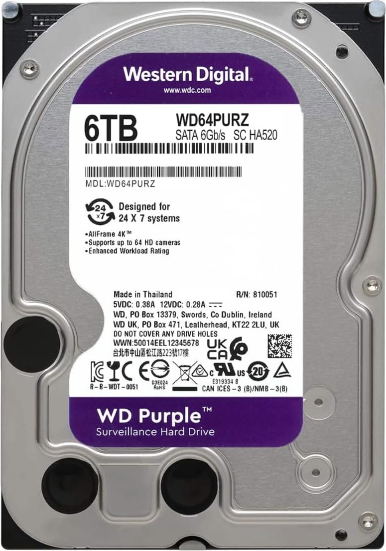 WesternDigital Caviar Purple WD64PURZ / 6.0TB HDD 3.5