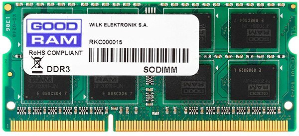 GOODRAM GR1600S3V64L11/8G / 8GB DDR3 1600 SODIMM