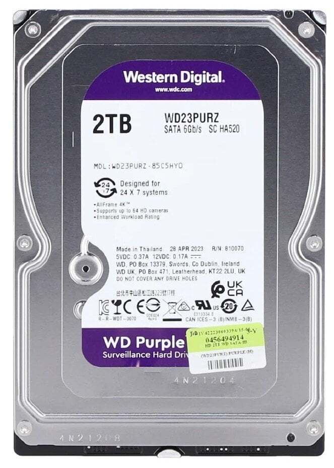 WesternDigital Caviar Purple WD23PURZ / 2.0TB HDD 3.5