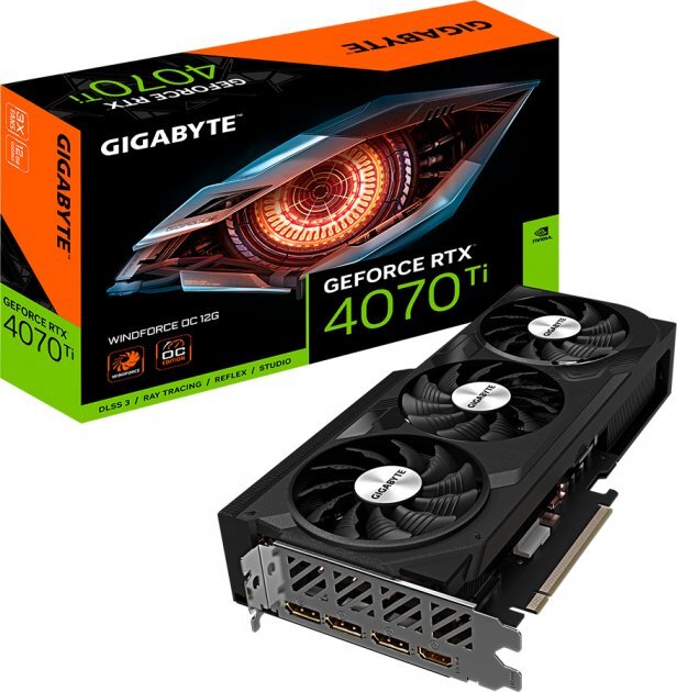 GIGABYTE GeForce RTX 4070 Ti 12GB GDDR6X WindForce OC 192BIt / GV-N407TWF3OC-12GD