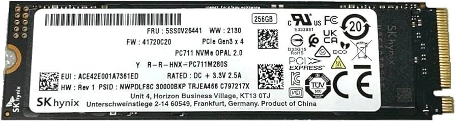 Hynix PC711 / 256GB M.2 NVMe