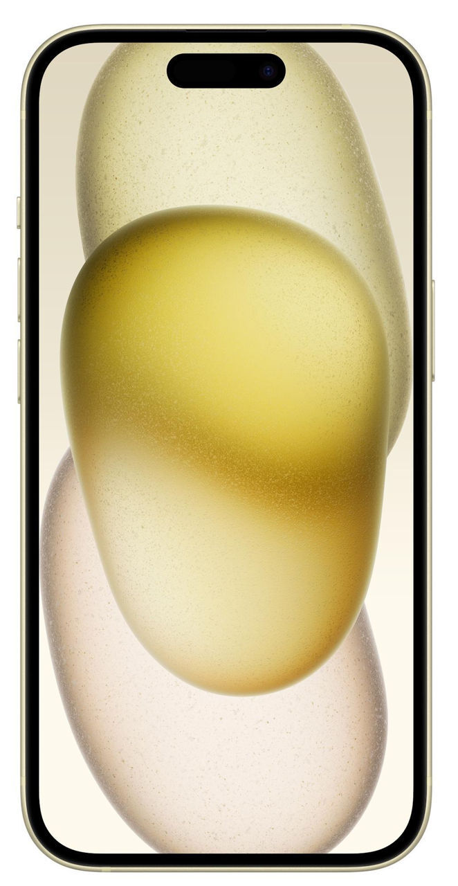Apple iPhone 15 / 6.1 Super Retina XDR OLED / A16 Bionic / 6GB / 128GB / 3349mAh Yellow