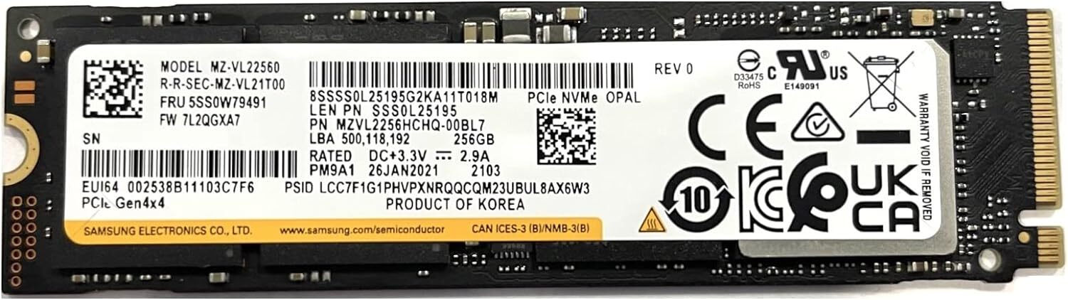 Samsung M.2 NVMe SSD 1.0TB PM9A1