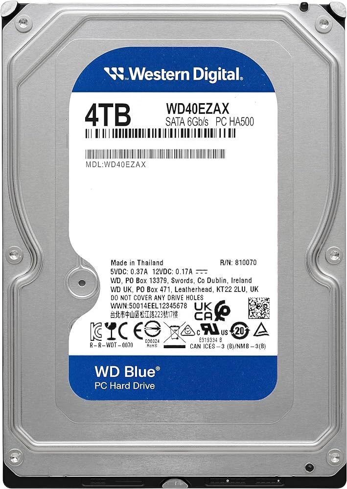 WesternDigital Blue WD40EZAX / 4.0TB 3.5 HDD