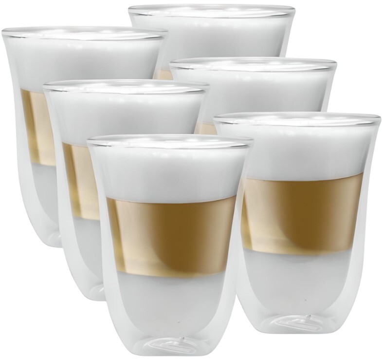 Delonghi Glass cups 190ml x6