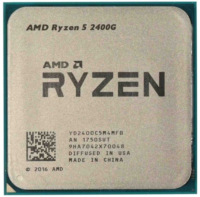 CPU AMD Ryzen 5 2400G / AM4 / 4MB L3 / 14nm / Radeon Vega 11 Graphics / 65W / Tray