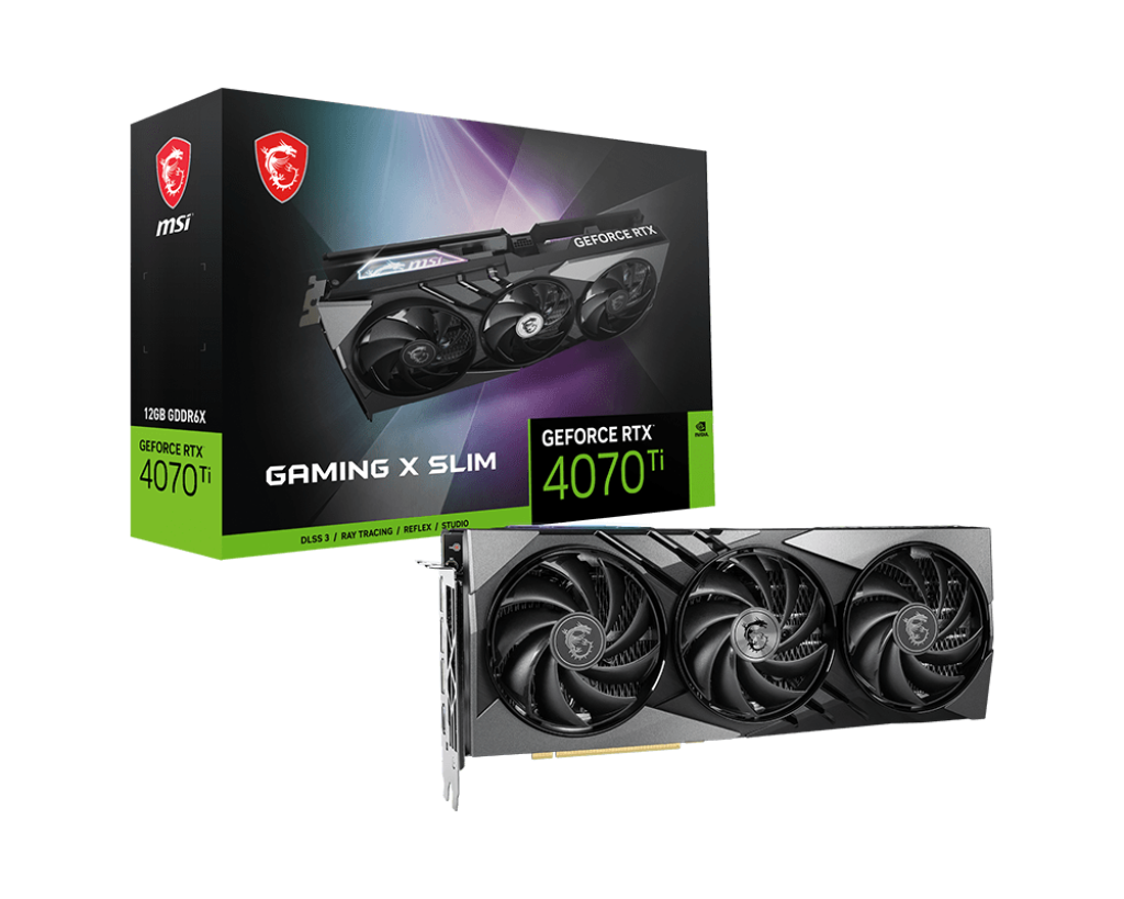 MSI GeForce RTX 4070 Ti GAMING X SLIM 12G / 12GB GDDR6X 192Bit