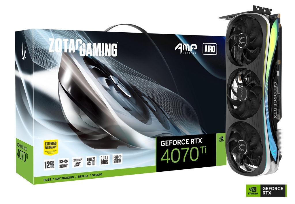 ZOTAC GeForce RTX 4070 Ti AMP Extreme AIRO 12GB GDDR6X 192bit / ZT-D40710B-10P