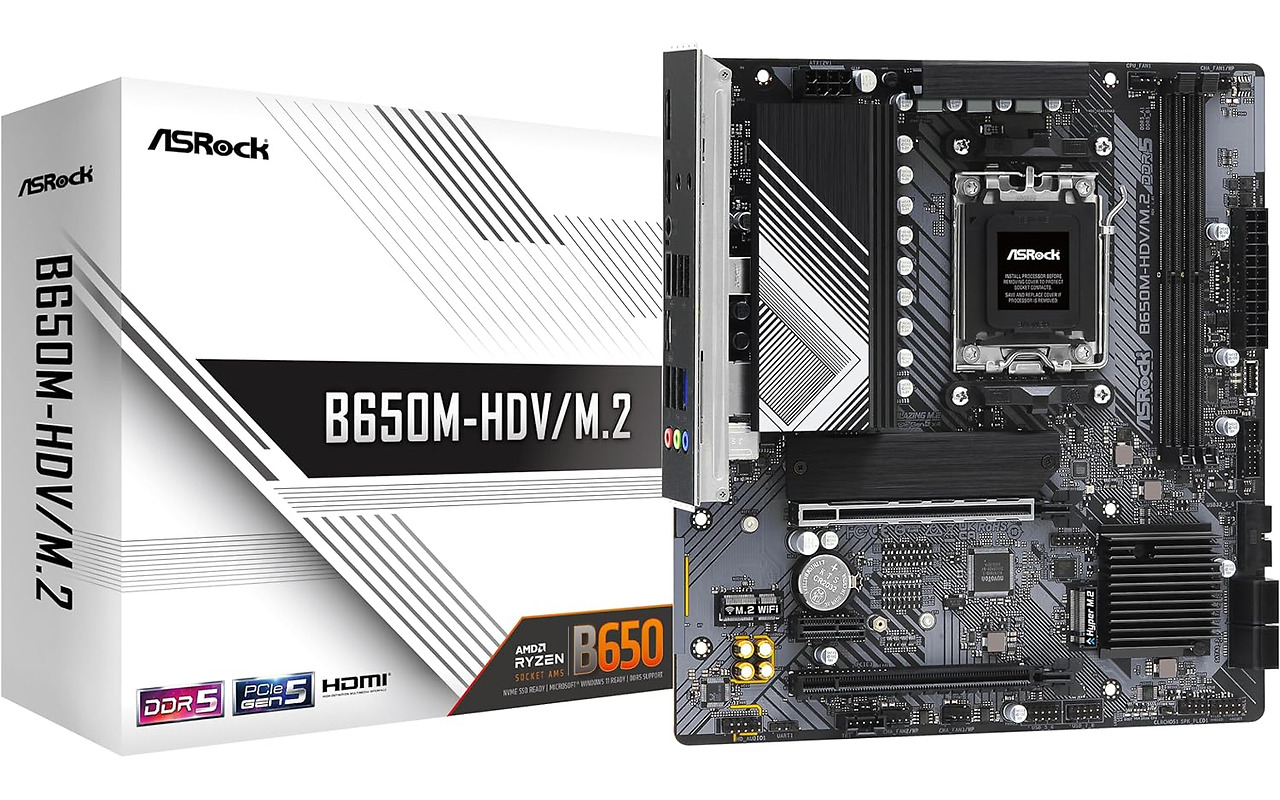 ASRock B650M-HDV/M.2 / mATX AM5 DDR5 7200+