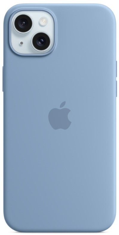 Apple iPhone 15 Plus Silicone Case with MagSafe Blue