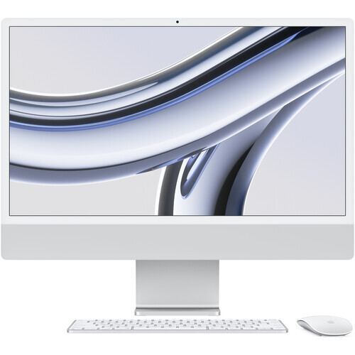 Apple iMac / 24 Retina 4.5K / M3 8-core CPU 10-core GPU / 8Gb RAM / 512Gb SSD / Sonoma Silver