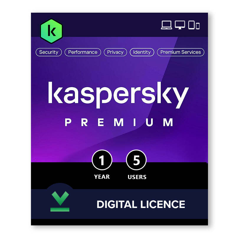Kaspersky Plus 5-Device 1 year Base Security