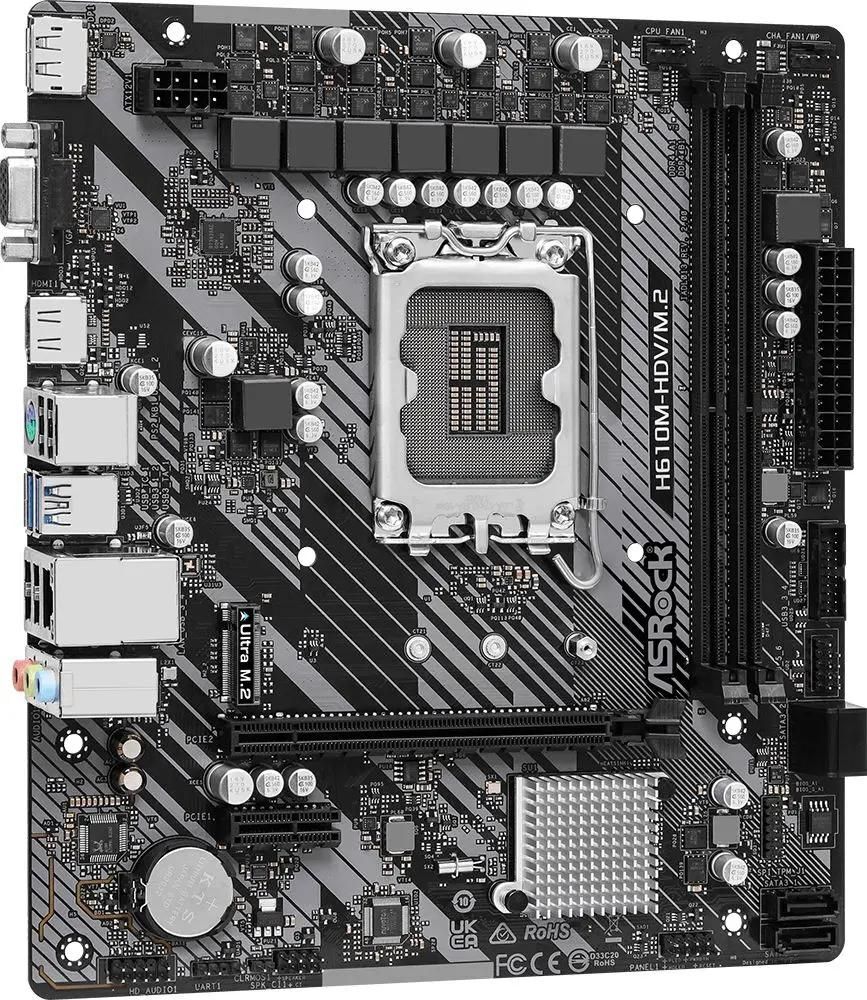 ASRock H610M-HDV/M.2 R2.0 / mATX LGA1700 DDR4 3200