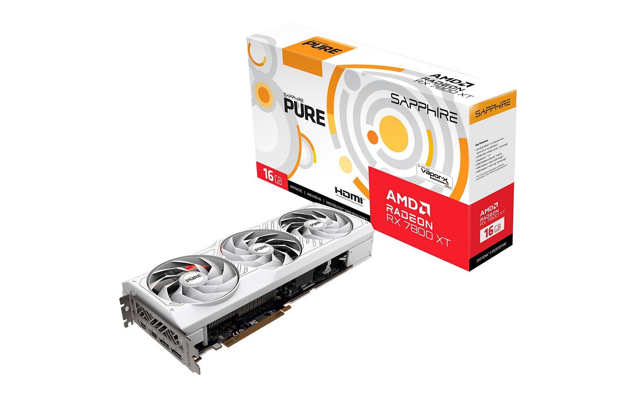 Sapphire PURE Radeon RX 7800 XT White 16GB GDDR6 256Bit / 11330-03-20G