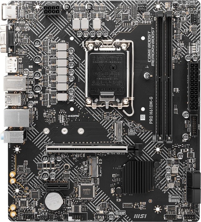 MSI PRO H610M-G DDR5 / mATX LGA1700 DDR5 5600
