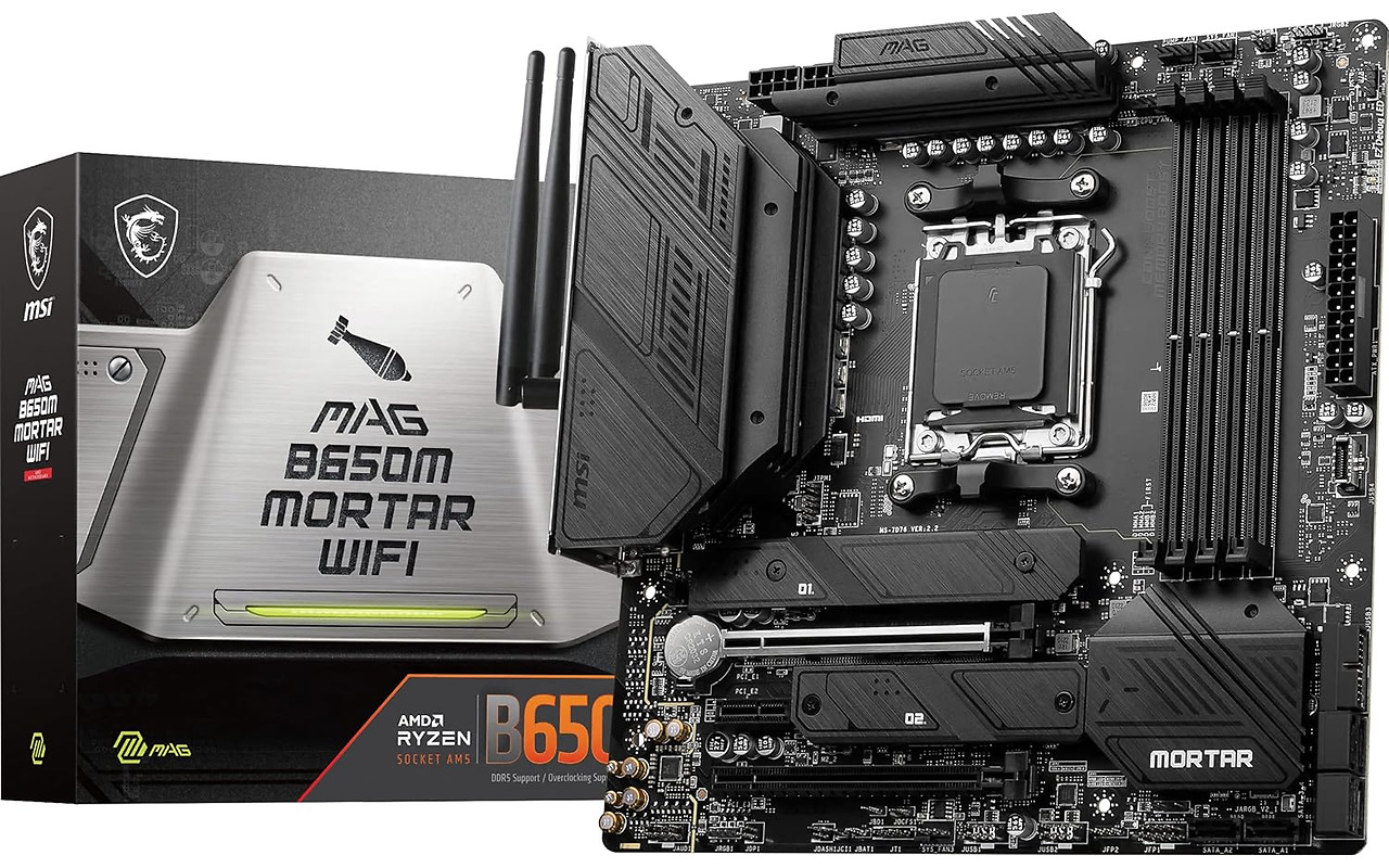 MSI MAG B650M MORTAR WI-FI / mATX AM5 DDR5 7600