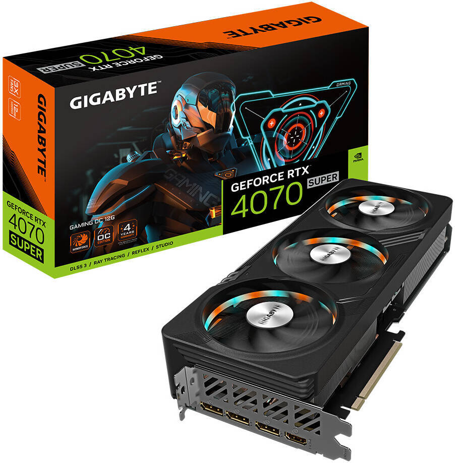 GIGABYTE GeForce RTX 4070 SUPER GAMING OC 12G / 12GB GDDR6X 192bit / N407SGAMING OC-12GD