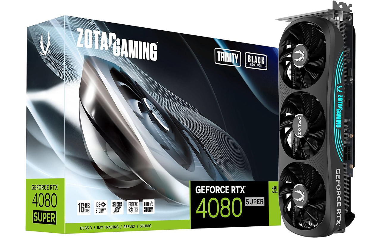 ZOTAC GeForce RTX 4080 SUPER Trinity Black Edition 16GB GDDR6X 256bit / ZT-D40820D-10P